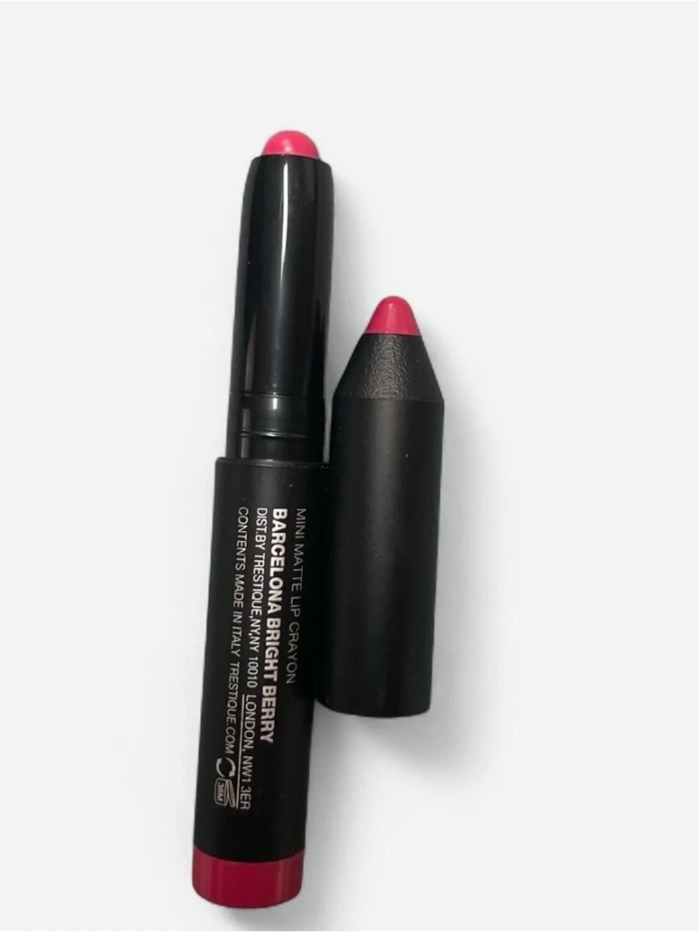 treStiQue Mini Lip Crayon Set — Bright Red, Rosy Pink, Warm Brown